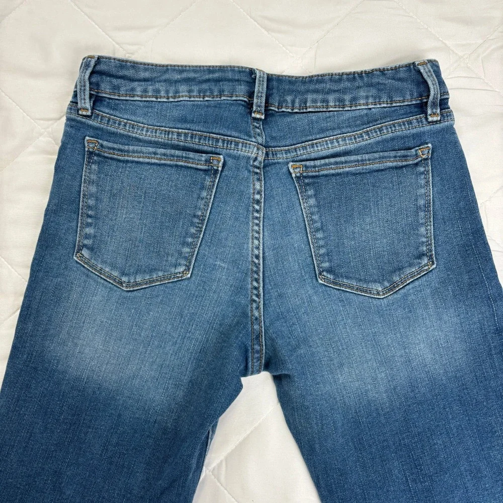 GAP‎ Girls Super Skinny Jeans Size 14 Adjustable Blue Stretch Distressed Denim